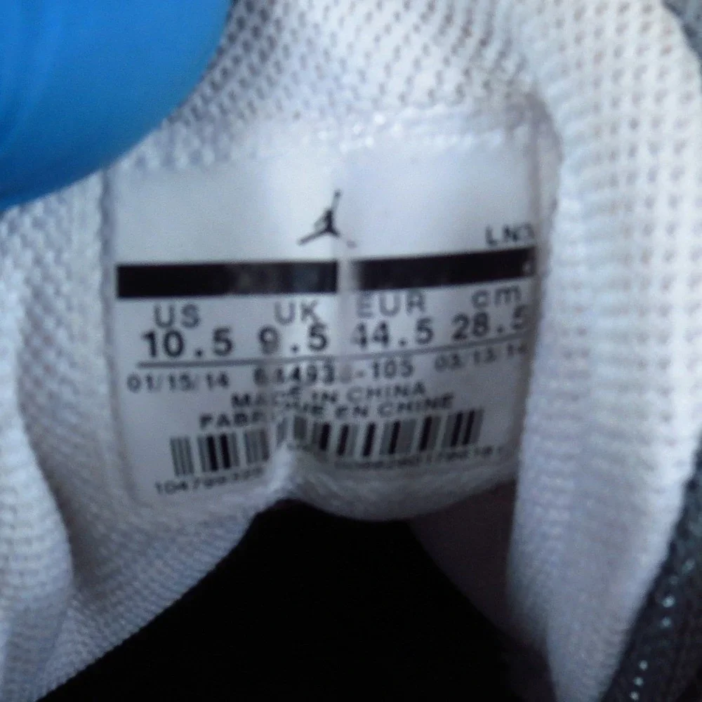 Jordan Jumpman Team 1 Retro Mens Basketball Shoes Size 10.5 Athletic White Grey